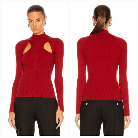 Jonathan Simkhai Keegan Top Garnet Large NWT - Picture 3 of 10